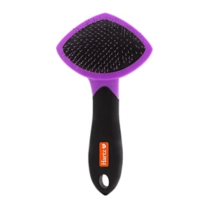 HARTZ, Groomer's Best Small Slicker Brush for Cats and Small Dogs, Black/Violet, 1 Count