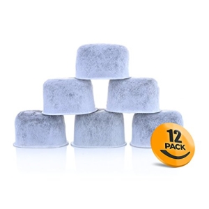K&J Charcoal Water Filter Pods - 12-Pack Filters for Coffee Maker, Compatible Keurig Filter Replacement (2.0 and older)