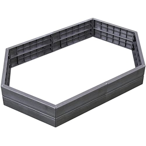 Exaco 645101-NP Extension Raised Garden Flower Bed, Anthracite