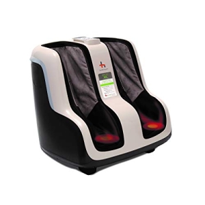 Human Touch Reflex SOL Foot & Calf Massager w/ Heat - Plantar Fasciitis Relief + Circulation + Shiatsu Deep Kneading + Vibrating for Stress + Compression - Adjustable for Women and Men up to Size 12