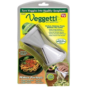 Ontel 1000203 Vegetable Spiralizer, Pack of 1, White